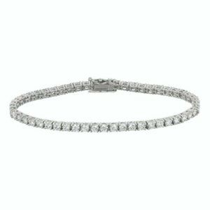 7'' 2.00 Carat Natural Diamond Tennis Bracelet 14K White Gold